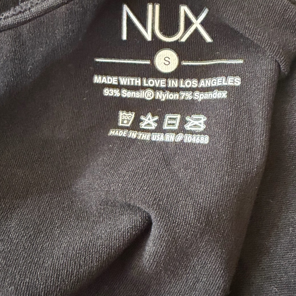 NUX Active Black Bodysuit Women’s Size Small NEW - Picture 5 of 6